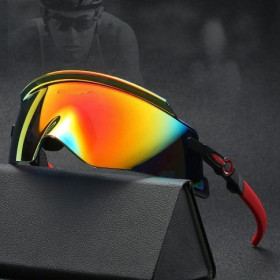 Oakley Kato Sunglasses Black Red Frame Galaxy Ruby Lens