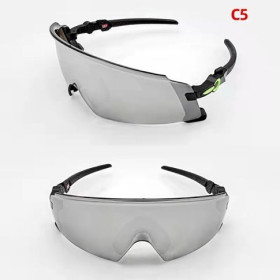 Oakley Kato X OO9475 Sunglasses Black Frame Prizm Grey Lens Green Logo