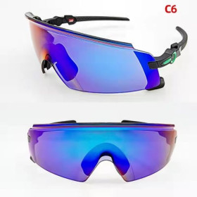 Oakley Kato X OO9475 Sunglasses Black Frame Prizm Sapphire Lens Green Logo