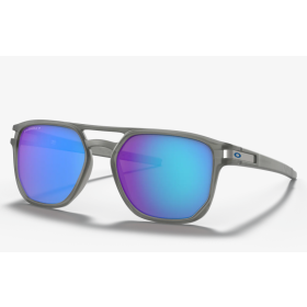 Oakley Latch Beta Sunglasses Matte Grey Ink Frame Prizm Sapphire Polarized Lenses