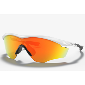 Oakley M2 Frame Sunglasses Polished White Frame Fire Iridium Lenses