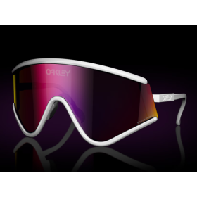 Oakley MUZM Eyeshade Sunglasses White Frame Prizm Road Lenses