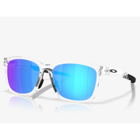 Oakley Paracord Sunglasses Polished Clear Frame Prizm Sapphire Lenses
