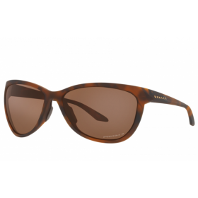 Oakley Pasque Sunglasses Matte Brown Tortoise Frame Prizm Tungsten Polarized Lenses