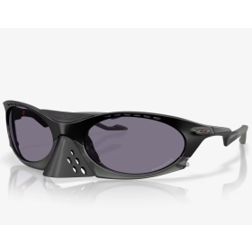 Oakley Plantaris Sunglasses Matte Black Frame Prizm Grey Lenses