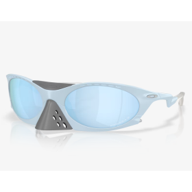 Oakley Plantaris Sunglasses Matte Stonewash Frame Prizm Deep Water Polarized Lenses