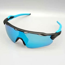 Oakley Radar EV Path OO9275 Sunglasses Black Blue Frame Prizm Light Blue Lens