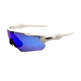 Oakley Radar EV Path OO9275 Sunglasses Polished White Frame Sapphire Lens