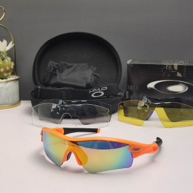 Oakley Radar Path Sunglasses Orange Black Frame Galaxy Gold Lenses