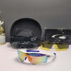 Oakley Radar Path Sunglasses White Blue Frame Galaxy Ruby Lenses