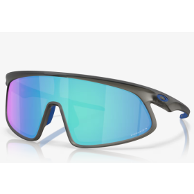 Oakley RSLV Sunglasses Matte Grey Smoke Frame Prizm Sapphire Lenses