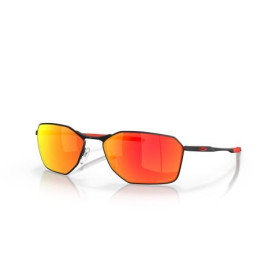 Oakley Savitar Sunglasses Satin Black Frame Prizm Ruby Lenses