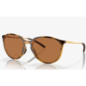 Oakley Sielo Sunglasses Polished Brown Tortoise Frame Prizm Bronze Polarized Lenses