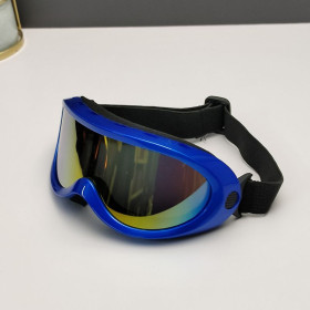 Oakley Ski Goggles Blue Frame Anti-fog Galaxy Lenses