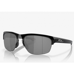 Oakley Sliver Edge Sunglasses Polished Black Frame Black Iridium Polarized Lenses