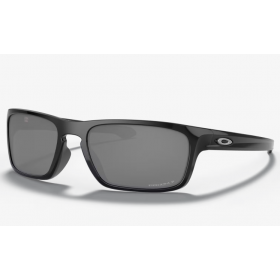 Oakley Sliver Stealth Sunglasses Polished Black Frame Black Iridium Polarized Lenses