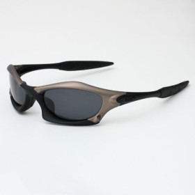 Oakley Splice Sunglasses Matte Black Gunmetal Frame Polarized Black Lenses