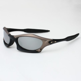 Oakley Splice Sunglasses Matte Black Gunmetal Frame Polarized Gray Lenses