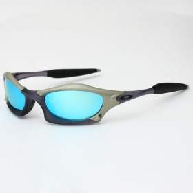Oakley Splice Sunglasses Matte Black Gunmetal Frame Polarized Ice Lenses