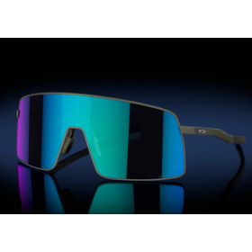 Oakley Sutro TI Sunglasses Satin Lead Frame Prizm Sapphire Lenses