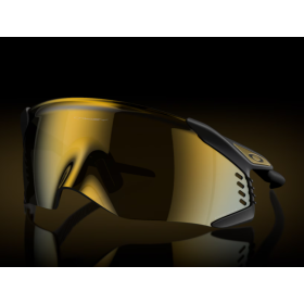 Oakley Velo Kato Sunglasses Matte Carbon Frame Prizm 24k Lenses