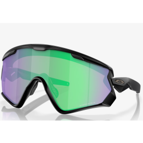 Oakley Wind Jacket 2.0 Sunglasses Matte Black Frame Prizm Road Jade Lenses