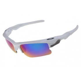 Oakley fast jacket white sunglasses with ice iridium