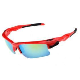 Oakleys fast jacket polished red ice iridium