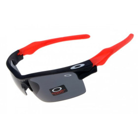 Oakleys fast jacket black / red sunglasses