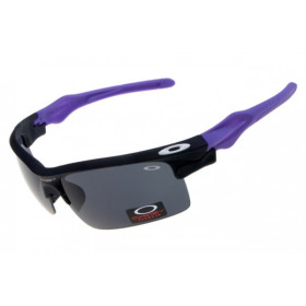 Oakley fast jacket purple / black sunglasses sale