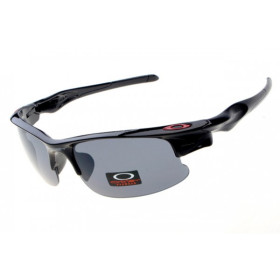 Oakley fast jacket sunglasses polished black / gray lens