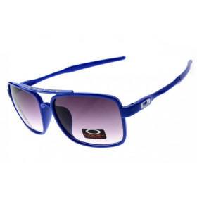 Oakley deviation sunglass polished blue / gray lens