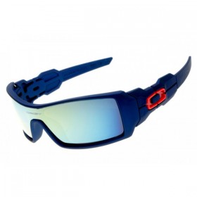 Oakley Oil Rig sunglasses matte blue / jade iridium
