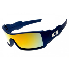 Oakley Oil Rig sunglasses matte blue / fire iridium