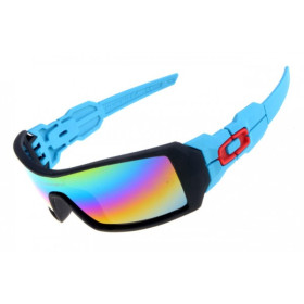 Oakley Oil Rig sunglasses matte black and blue