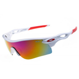 RadarLock path Oakley sunglass polished white