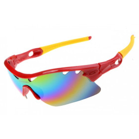 Oakley radarlock pitch sunglasses polished red
