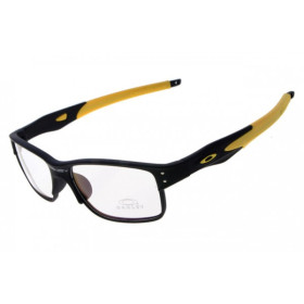 Oakley Crosslink sunglasses black yellow / transparent lens