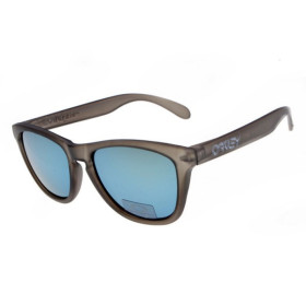 Oakley frogskins crystal gray sunglasses blue lens