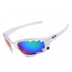 Oakley Racing Jacket white / ice iridium sunglasses