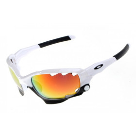 Oakley Racing Jacket white / fire iridium sunglass sale